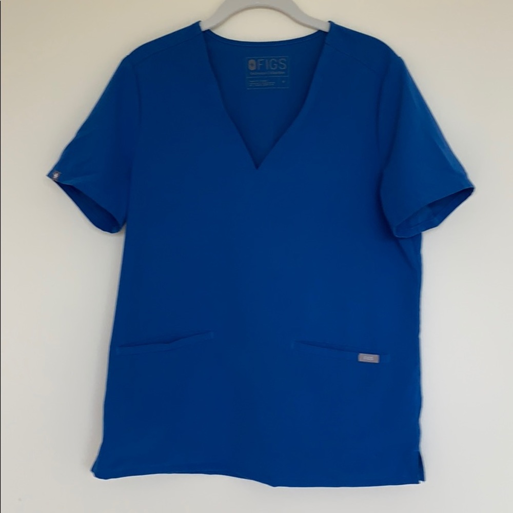 Figs Royal Blue Scrub top - excellent cond.